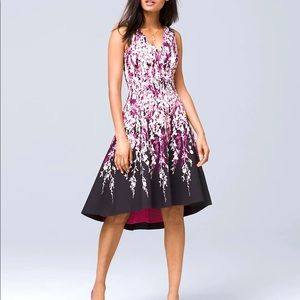 WHBM Floral Print Hi-Lo Dress